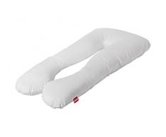 Abeil Almohada multiposiciÃ³n para Embarazo, percal de algodÃ³n, Color Blanco, 140Â x 75Â x 20Â cm