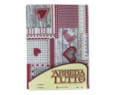 tex family Tela Decorativa cubretodo, Gran Foulard para Cubrir la Cama, el sofÃ¡, Tejido Abeja Rojo â 1 Plaza