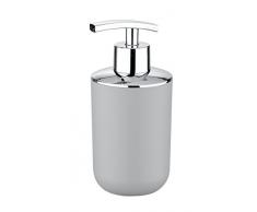 Wenko Brasil Dosificador Jabón 0.32 L, Elastómero Termoplástico (TPE), Gris, 9x7.3x16.5 cm