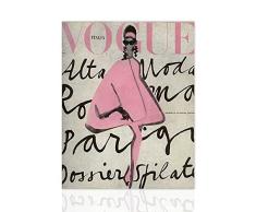 Cuadro moderno revista de moda Vogue realizado sobre lienzo de algodón listo para colgar hecho a mano â Decoración moderna para la pared casa salón
