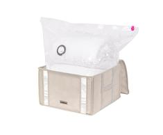 Compactor Caja de almacenaje al vacÃo Beige 42 x 40 x H.25 cm