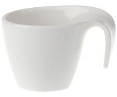 Villeroy & Boch Flow Taza de expreso, Porcelana Premium, Blanco, 100 ml