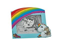 Bullyland 44402 Marco de Fotos de Unicornio gordito con Tarro de Galletas, Multicolor, 15 x 10 x 10 cm