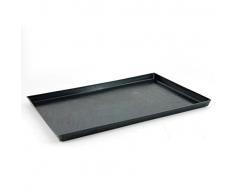 Hornear cacerolas Agnelli Rectangular Sheet Metal Azul, Espesor 0,8 cm, Negro, 55x38x3 cm