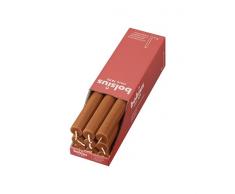 Bolsius Velas rÃºsticas â marrÃ³n claro â Juego de 9 unidades â Longitud de combustiÃ³n 13 horas â sin perfume â Cera vegetal natural â Sin goteo â sin aceite de palma, 27 x 2,3 cm