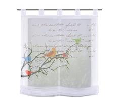 Home Fashion 79544-704 Trabillas Estor con impresión Verdal, Voile, 140 x 100 cm