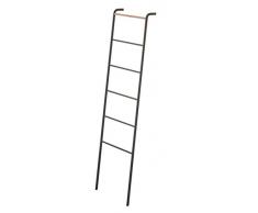 Gerson Escalera toallero, Metal, Negro, 45Â x 24Â x 160Â cm