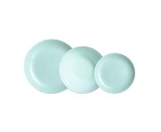 Luminarc Pampille Turquesa Vajilla Opal 18 Piezas - 6 Personas Turquesa