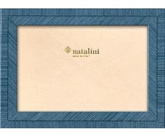 Natalini BIANTE Azzurro 13X18 Marco de Fotos con Soporte para Mesa, Tulipwood, Azul Claro, 13 X 18 X 1,5
