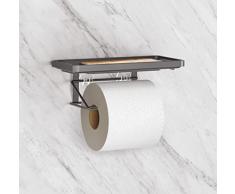 Metaltex Origin Lava - Dispensador de Papel higiÃ©nico con Estante U-Fix