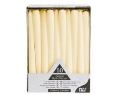 PAPSTAR GmbH 17967 50 - Velas (diÃ¡metro 2,2 x 25 cm), Color Claro
