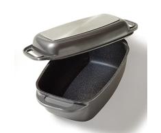 Warimex 10560 Stoneline - Cazuela de Metal con Tapa asador (Aluminio Fundido)