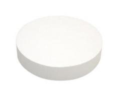 DECORA poliestireno Disco Forma Chupete para decoración de Pasteles, Blanco, poliestireno, Hueso, 40 x 5 cm