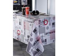 CALITEX Manhattan City mantel de hule rectangular PVC rojo 250Â X 140Â cm
