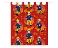 Herding Cortina Bombero Sam, poliéster, Rojo, 160 x 140 cm