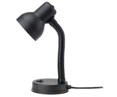 Générique Mathias 3481931 Recky - lámpara de oficina, 25W E14 230V, metal, diámetro: 12 cm, altura: 27 cm, Metal, Negro, E14 25 | wattsW 230 | V