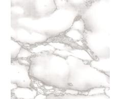 Venilia Lámina adhesiva | Gris mármol Aspecto mármol Gris | 45cm x 1,5m, Espesor 95μ | Vinilo autoadhesivo para muebles o cocina, decorativas papel pintado pared | PVC sin ftalatos | Fabricado en UE