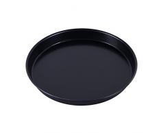 PADERNO - Bandeja Redonda para Pizza (Hierro, 2,5 cm de Altura)