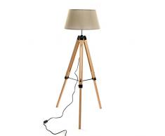 Versa 105600 Lámpara de Suelo, Madera, Marron, 60x60x146