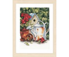 Vervaco – Kit para cojín con Puede y casa Cruz, Multicolor