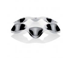 Alessi Officina Super Star - Bandeja para dulces y aperitivos, color plateado