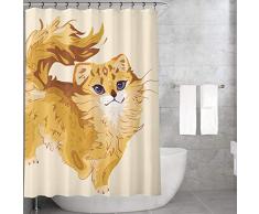 Bonamaison Cortinas de Ducha, poliÃ©ster, Multicolor, 155x220 cm