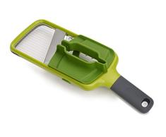 Joseph Joseph Multi-Grip, Mandolina de cocina, Cortador de verduras manual ajustable con agarre de precisiÃ³n y tres grosores de corte, Verde