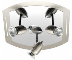 Brilliant G16134/77 Tallin - Lámpara de techo con 3 focos (hierro y cromo)