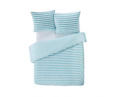PAPILLON Humphrey-Juego de Fundas de Cama, Color Azul, Jersey 100% algodÃ³n, 140 x 200/220 cm