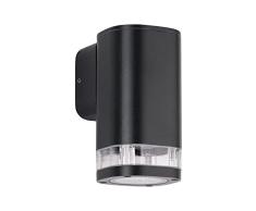 Paulmann 94718 Luminaria Exterior, Aplique Colum Resistente al Agua de mar IP44 80x112 mm mÃ¡x. 20W 230 V Antracita Aluminio, sin lÃ¡mpara GU10
