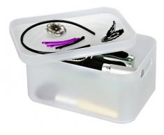 Wenko 21003100 Ice Cube - Caja de almacenaje para baño (tamaño grande), color blanco