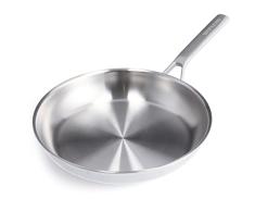Merten & Storck Tri-Ply SartÃ©n de inducciÃ³n de tres capas de acero inoxidable de 30 cm, multicapa, apta para horno y lavavajillas, plata