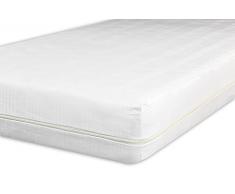 V.I.P. Very Important Pillow Saco colchón Jacquard de algodón fasciato, Cremallera sobre 3 Lados, Plaza y Media