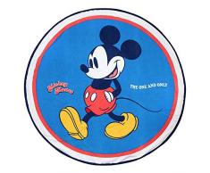 CERDÃ LIFES LITTLE MOMENTS 2200003994 Toalla Redonda Mickey, PoliÃ©ster, Azul, 130x130cm
