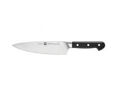 Zwilling Pro Traditional Cuchillo de chef de acero, plateado/negro, 20 x 5 x 5 cm