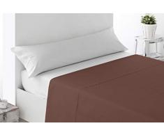 Miracle Home SÃ¡bana Encimera, algodÃ³n 50% poliÃ©ster, Chocolate, Cama 150