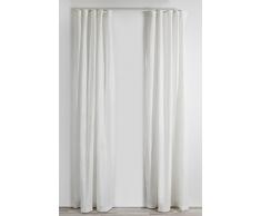 HIMLA Lilja - Cortina con cinta para fruncir, 282 x 290 cm, color blanco