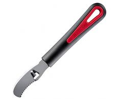 Westmark Pelador de naranjas con cuchillo estriado, Longitud: 19 cm, Acero inoxidable/plástico, Gallant, Negro/rojo, 29342270