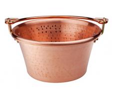 Agnelli Familiares ollas de Cocina Copper Kettle con Mango Arco de latón, 28 cm