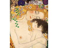 Legendarte Gustav Klimt Las Tres Edades (Detalle) ImpresiÃ³n Digital sobre Lienzo, cm. 80x100