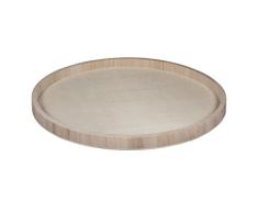 Rayher 62732000 Bandeja Decorativa Redonda de Madera, 40 cm Ã¸, Borde de 2,6 cm de Alto, Base de 2-3 mm de Grosor