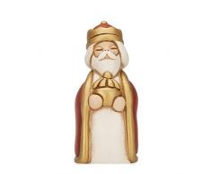 THUN Figura pesebre re Mago oro Navidad cerámica, multicolor