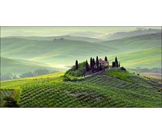 Pro-Art g1659g - Lienzo en impresión giclée (100 x 50 cm), diseño de atardecer en al Toscana,, 100 x 50 cm