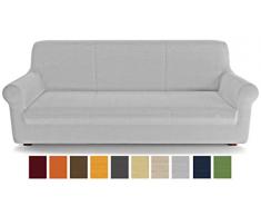 PETTI Artigiani Italiani, Hielo, Funda de Sofa Elastica, 100% Made in Italy, Tela Lineal, 2 Plazas (110 a 150 cm)
