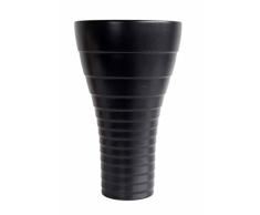 ASA Selection Steps florero de Colour Negro Mate (Ã¸11-21 x 21 cm)