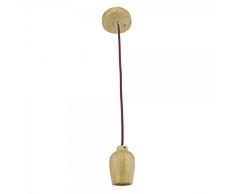 Wonderlamp Podium Lámpara Colgante E27, Marron, 150 X 5 cm