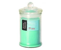 Velas de Aurora Dafne perfumada en Tarro, Cera, Azul, 6.1 x 6.1 x 11.7 cm