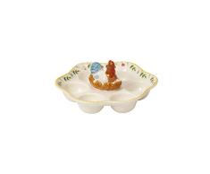 Villeroy & Boch Spring Awakening Plato Huevos, Porcelana, Amarillo, Verde, Rojo, 20 cm