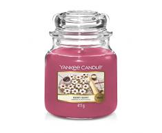 Yankee Candle Vela perfumada, Merry Berry Medium Jar Candle| Tiempo de combustión: hasta 75 horas (1631301E)