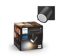 Philips Hue â Lámpara inteligente, Hue Runner, Foco LED Inteligente, Luz Blanca de Cálida a FrÃa, Compatible con Alexa y Google Home, Color Negro